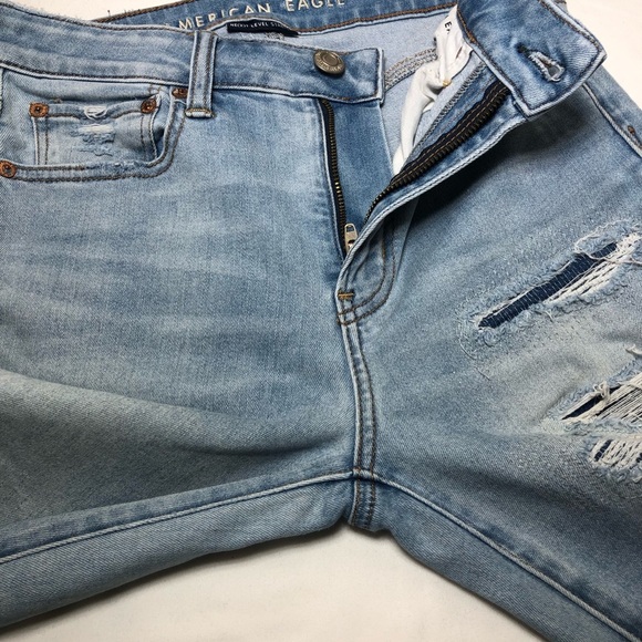 American Eagle Outfitters Nex(T) Level Stretch Tapered High Rise Blue Jegging 8R - Picture 5 of 16